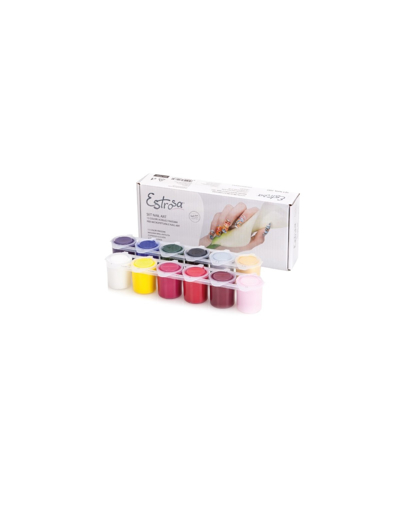 Immagine di Set Nail Art 12 Colori Acrilici Estrosa