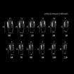 Immagine di Nail Gel Tips 12 misure 240 pz - Ballerina Lunga