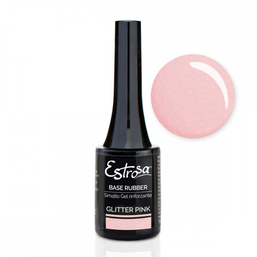 Immagine di Base Rubber Gel 14ml - GLITTER PINK