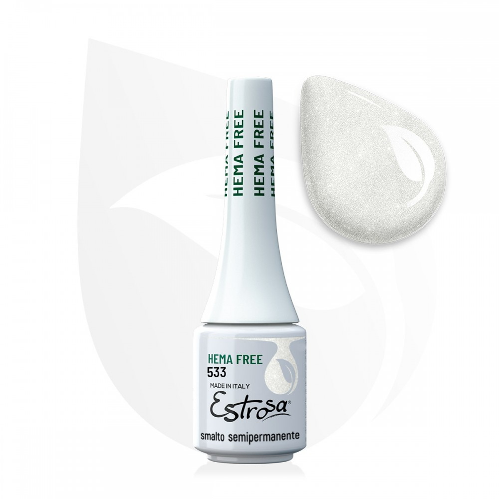 Semipermanente Hema Free - 533 Bianco Glitter 7 ml