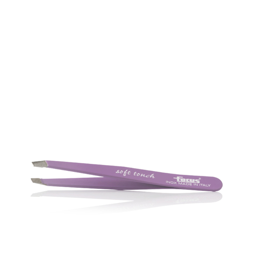 Immagine di Pinzetta Obliqua Focus Soft Touch - Lilla